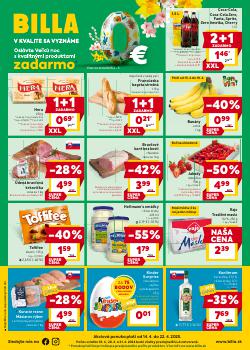 BILLA leták, , od 14.04 do 22.04.2025