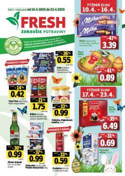 FRESH leták, Východné Slovensko, od 10.04 do 23.04.2025
