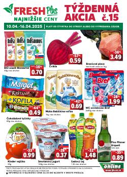 FRESH leták, Týždenná akcia, od 10.04 do 16.04.2025