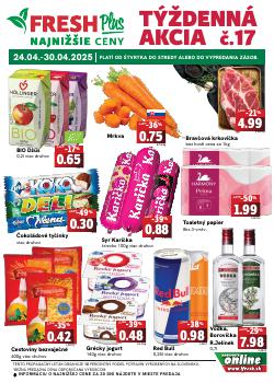 FRESH leták, Týždenná akcia, od 24.04 do 30.04.2025