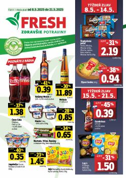 FRESH leták, Východné Slovensko, od 08.05 do 21.05.2025