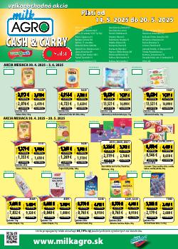 milk AGRO leták, Cash & Carry, od 14.05 do 20.05.2025