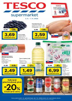 TESCO leták, Supermarket, od 02.05 do 07.05.2024