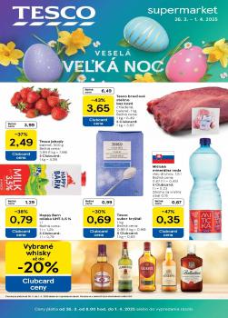TESCO leták, Supermarket, od 26.03 do 01.04.2025