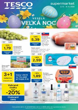 TESCO leták, Supermarket, od 02.04 do 08.04.2025