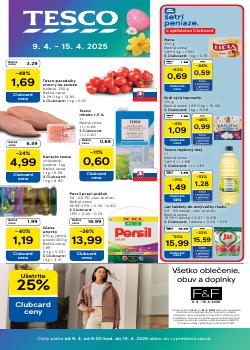 TESCO leták, Hypermarket, od 09.04 do 15.04.2025