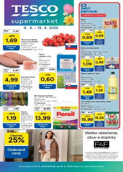 TESCO leták, Supermarket, od 09.04 do 15.04.2025