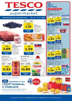 TESCO leták, Supermarket, od 30.04 do 06.05.2025